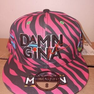 "Damn Gina" Sheneneh Pink and Black MARTIN Fitted Cap